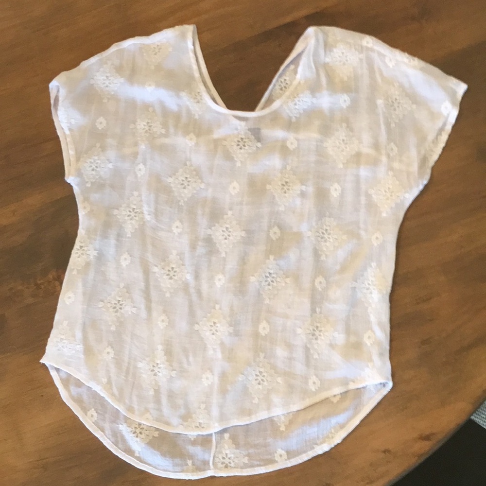 White boho style top